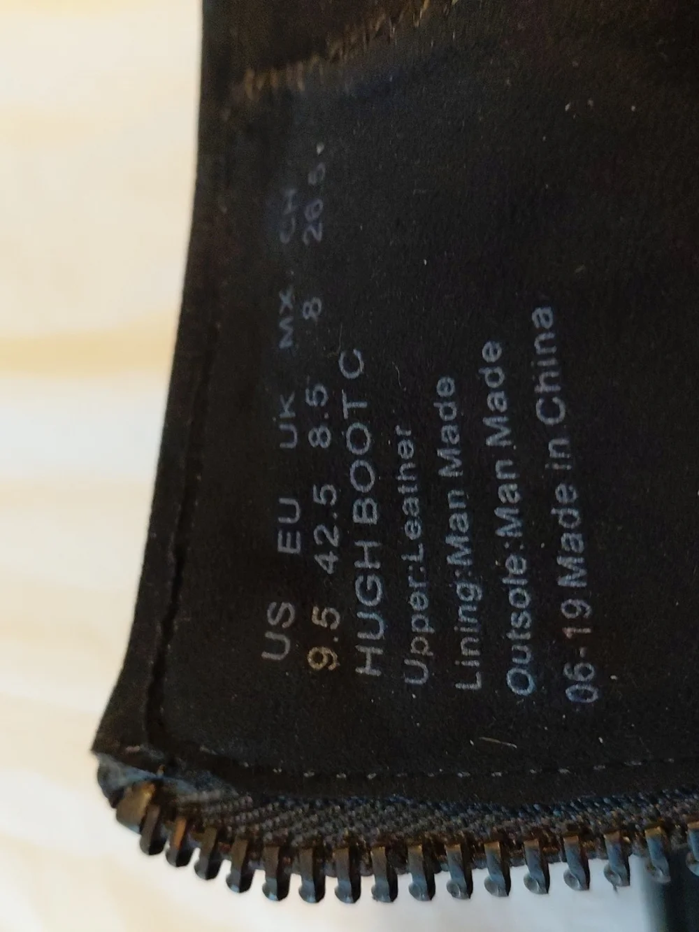 Kenneth Cole New York Men's Hugh Boot C Leather Moto NWOB 9.5 Black